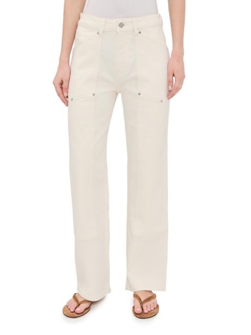 Warp + weft off white utility painter Jean